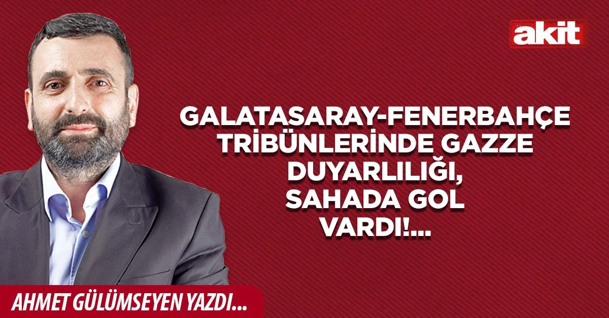 Galatasaray-Fenerbahçe tribünlerinde Gazze duyarlılığı, sahada gol vardı!...