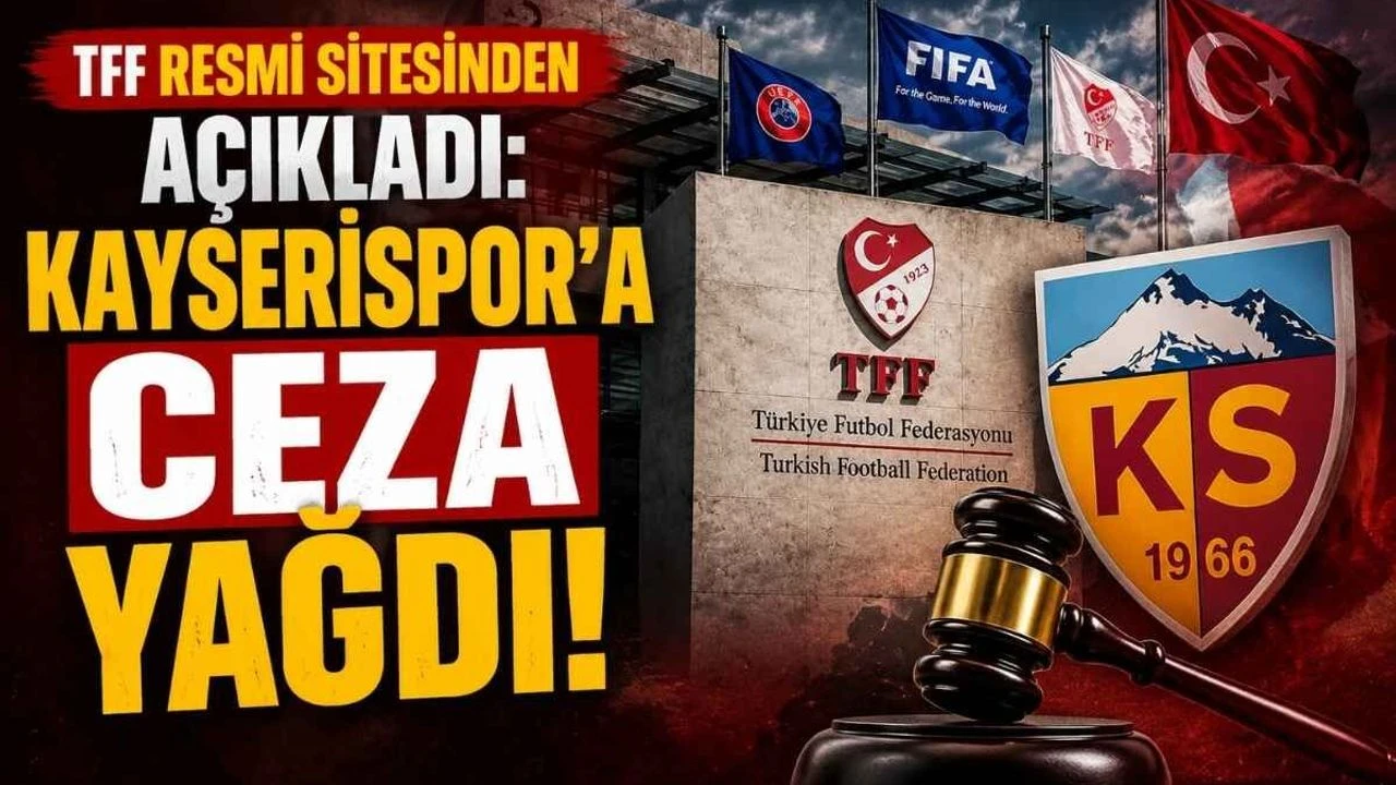 TFF resmi sitesinden açıkladı: Kayserispor’a ceza yağdı