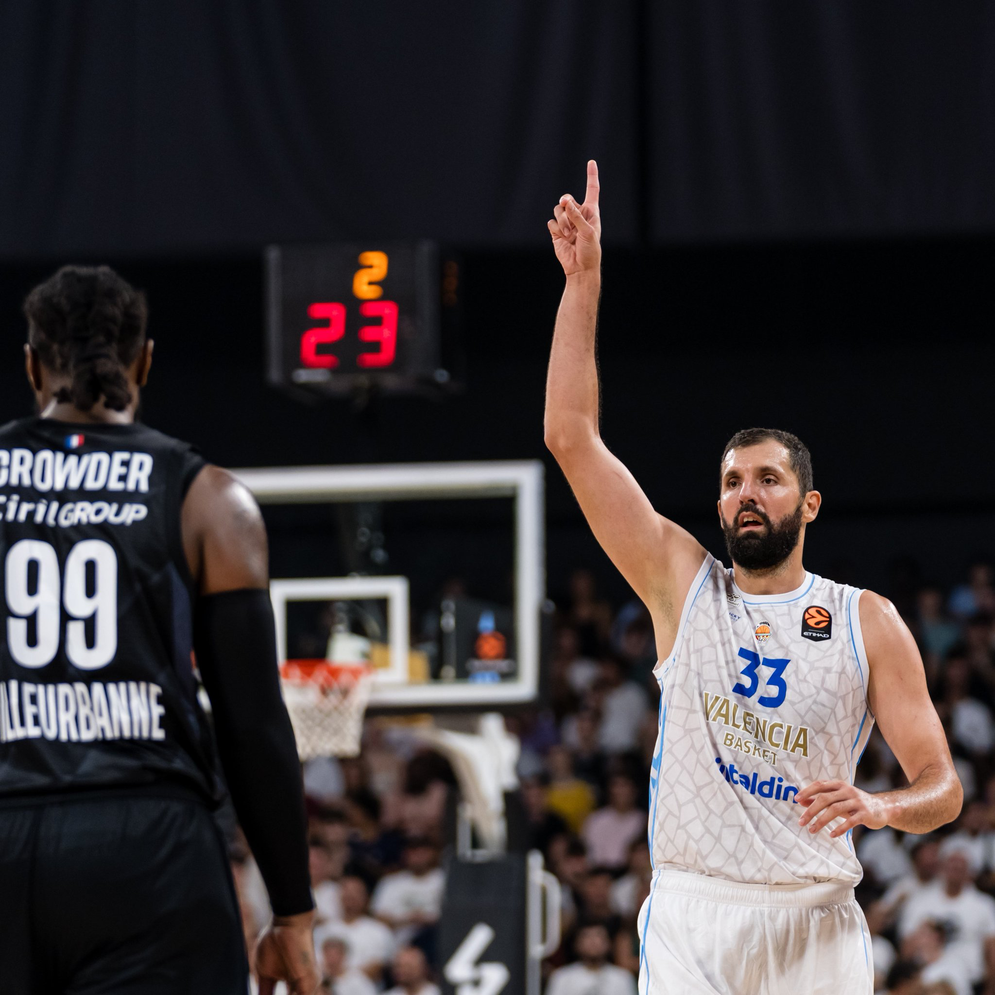 Valencia Basket, ASVEL karşısında 18 sayıdan dönerek kazandı