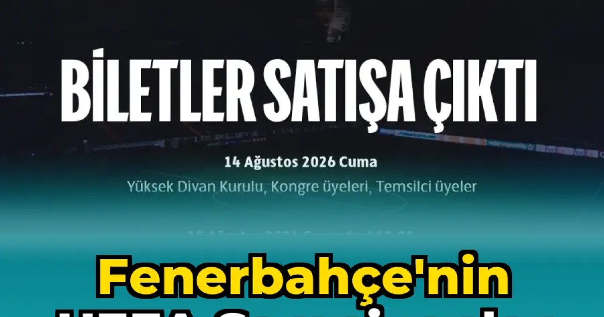 Fenerbahçe'nin UEFA Şampiyonlar Ligi Play-off Turu Maçı Bilet Satışı Hakkında Bilgilendirme