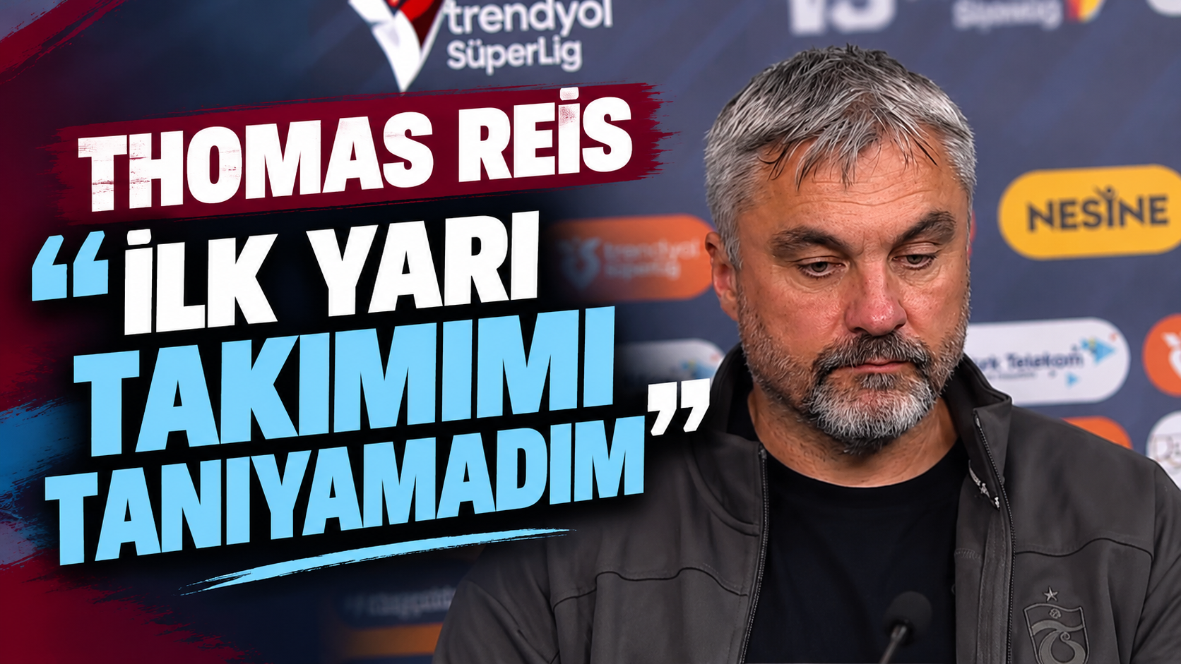 Trabzonspor Teknik Direktörü Thomas Reis "İlk yarı takımımı tanıyamadım"