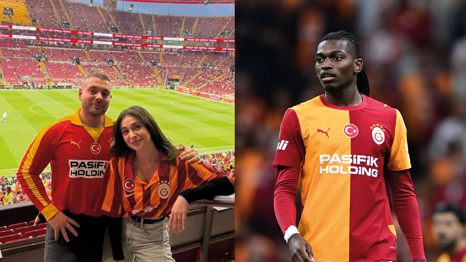 Ünlü oyuncu kardeşiyle Galatasaray'ı desteklemeye geldi