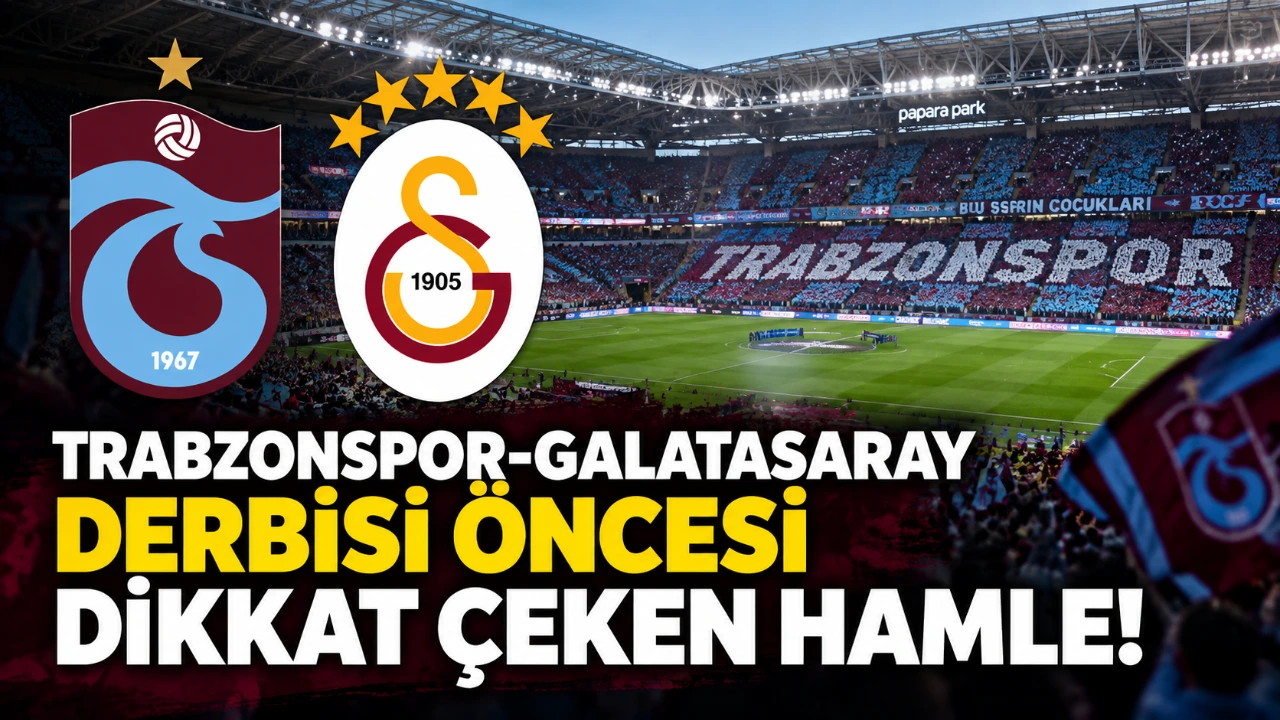 Trabzonspor-Galatasaray derbisi öncesi dikkat çeken hamle!