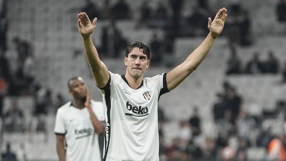 Dusan Vlahovic, Beşiktaş ile ilk maçına çıktı