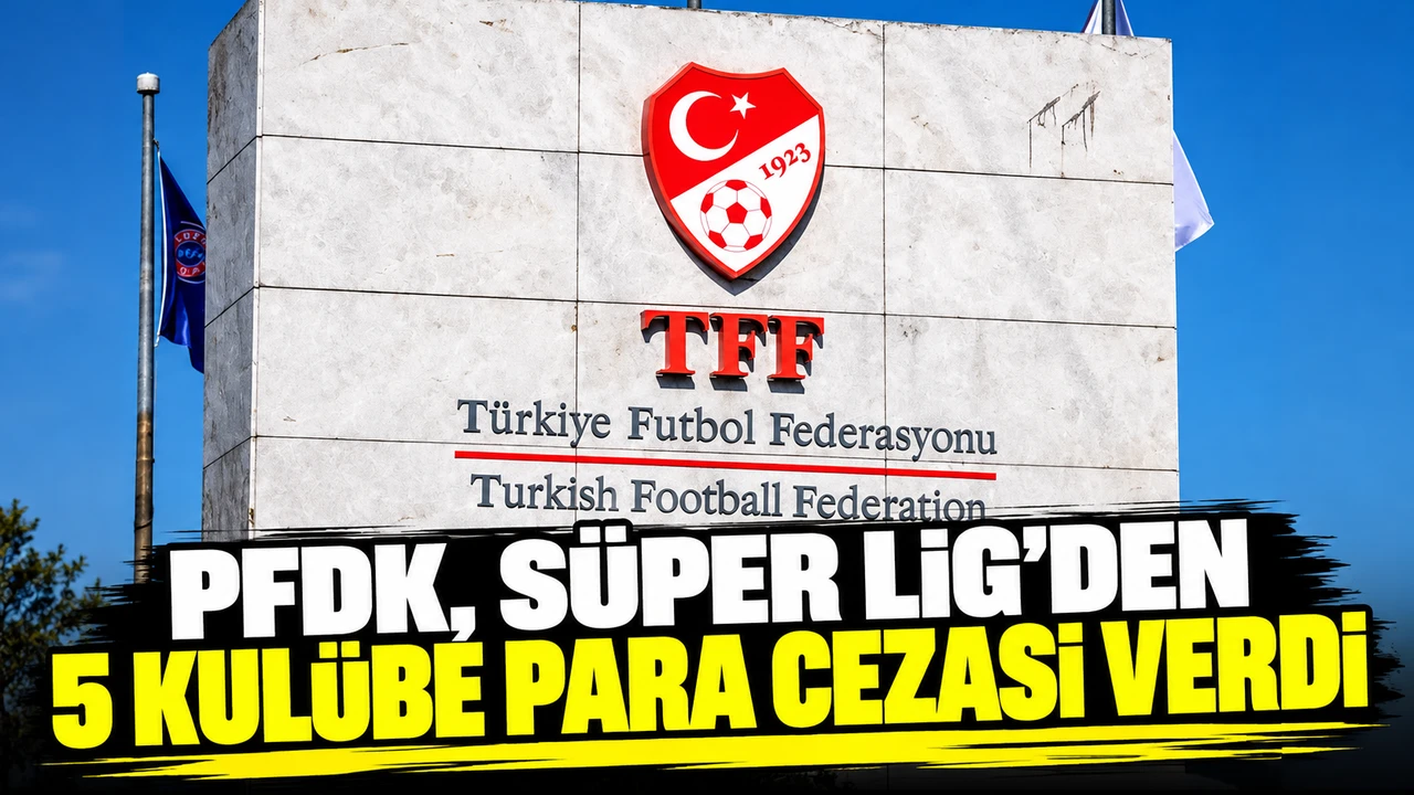 PFDK, Süper Lig'den 5 kulübe para cezası verdi