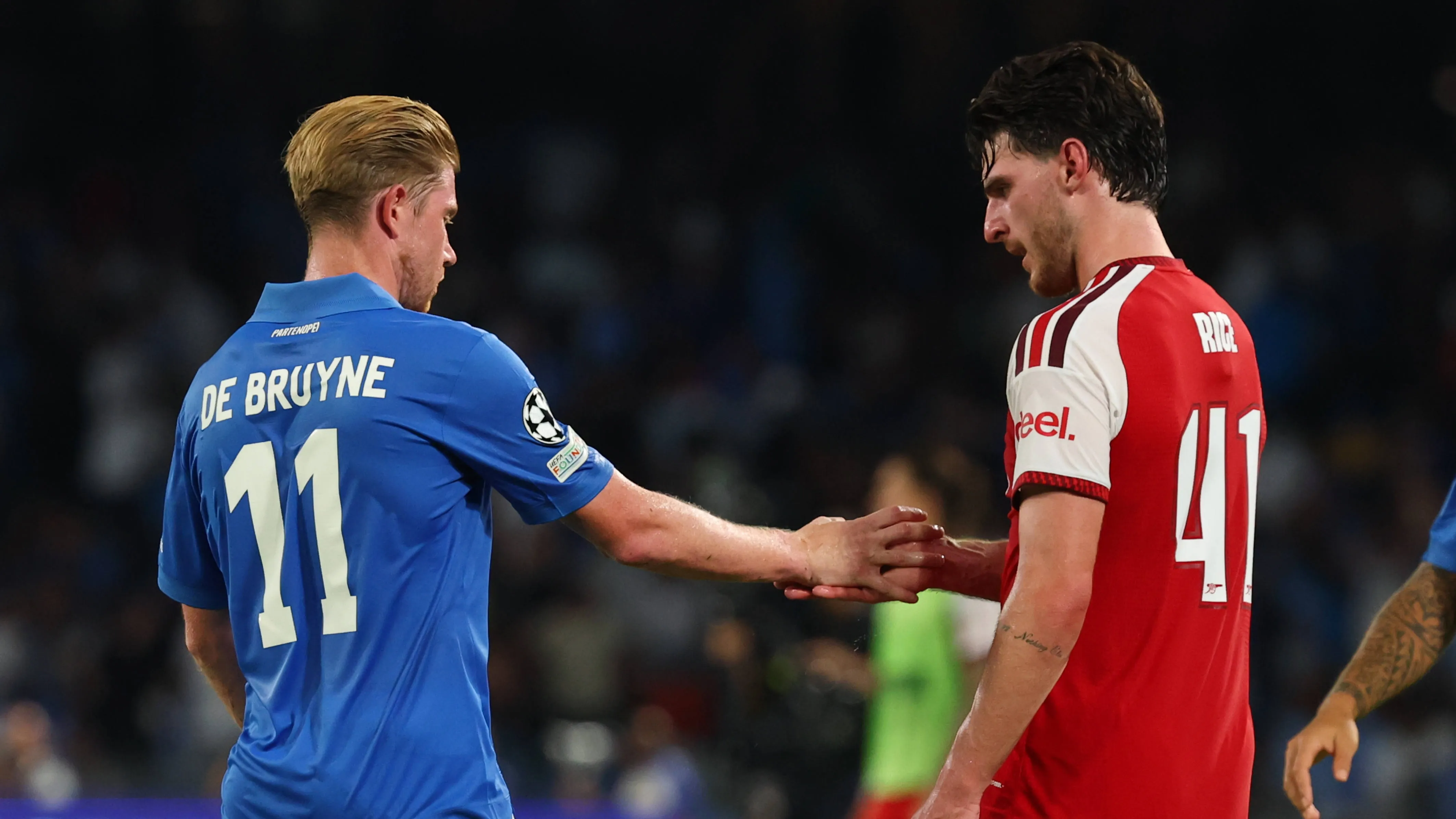 'Bize çok sorun çıkardı' - Declan Rice, Arsenal'in Şampiyonlar Ligi'nde Napoli'yi kıl payı geçmesinin ardından Kevin De Bruyne'yi övgüyle…