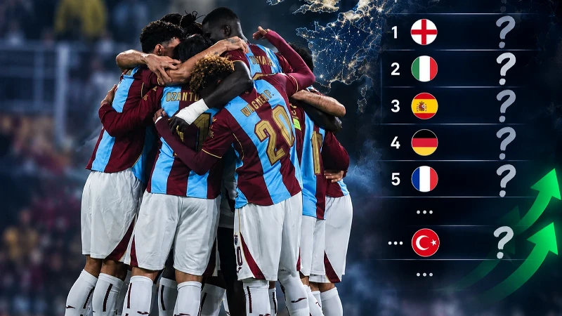 Trabzonspor'dan kritik galibiyet: UEFA ülke puanı sıralamasında son durum!