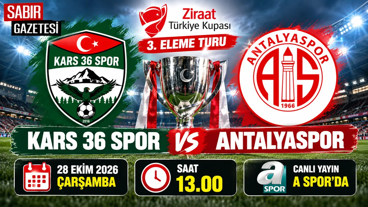 Kars 36 Spor-Antalyaspor Maçı Hangi Kanalda Saat Kaçta?
