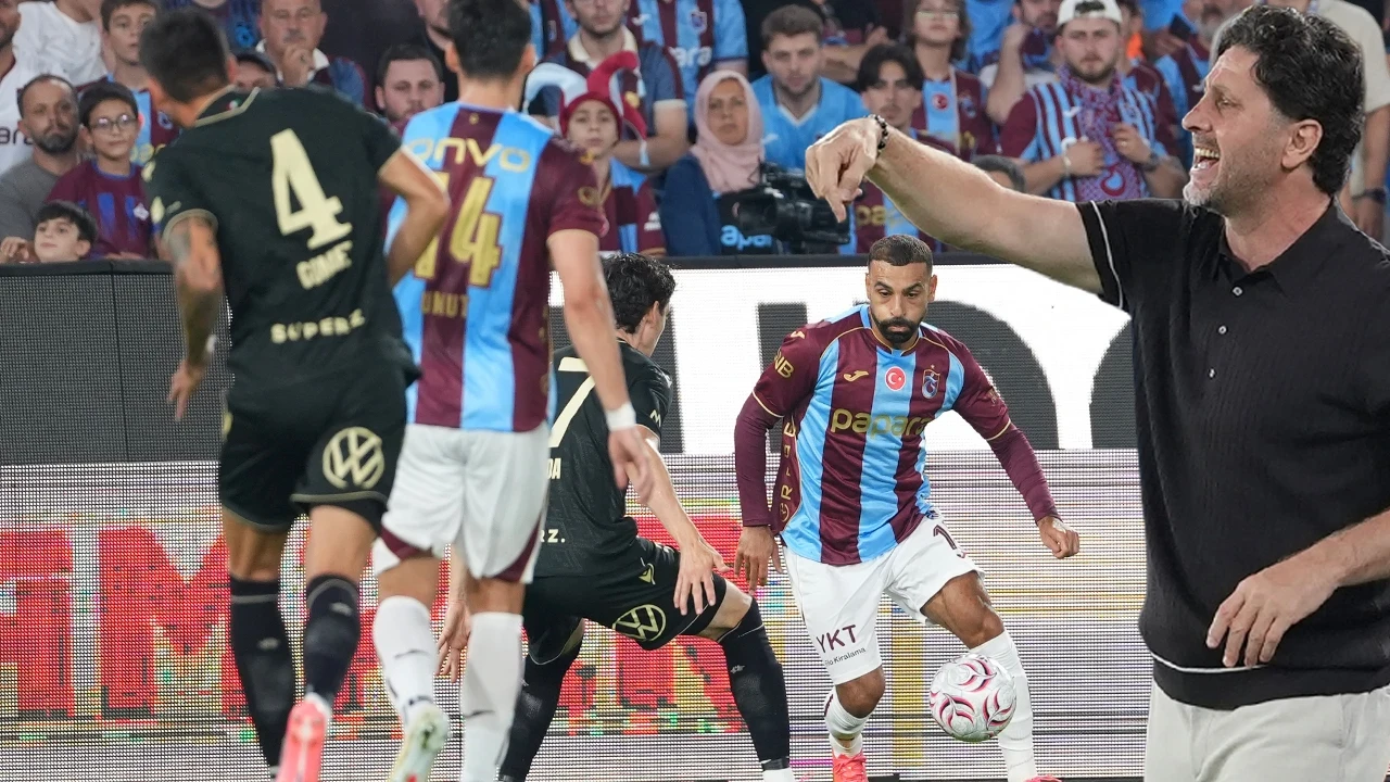 Trabzonspor Ferencvaros'a tek golle kaybederek turu zora soktu