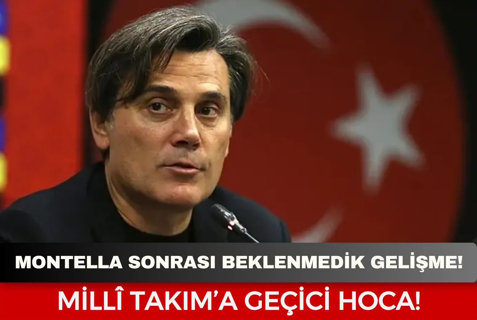 Montella sonrası beklenmedik gelişme! Millî Takım’a geçici hoca...