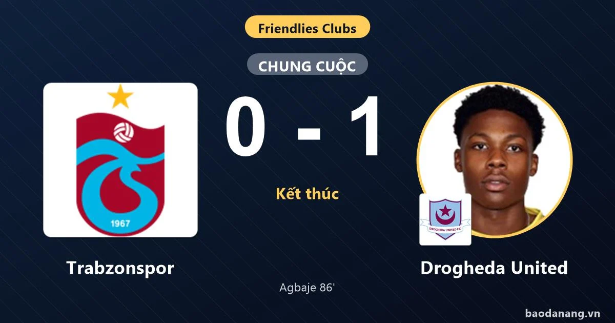 Ağbaje, sezonun sonlarına doğru Drogheda United'ın ev sahibi Trabzonspor'u mağlup etmesinde parladı.