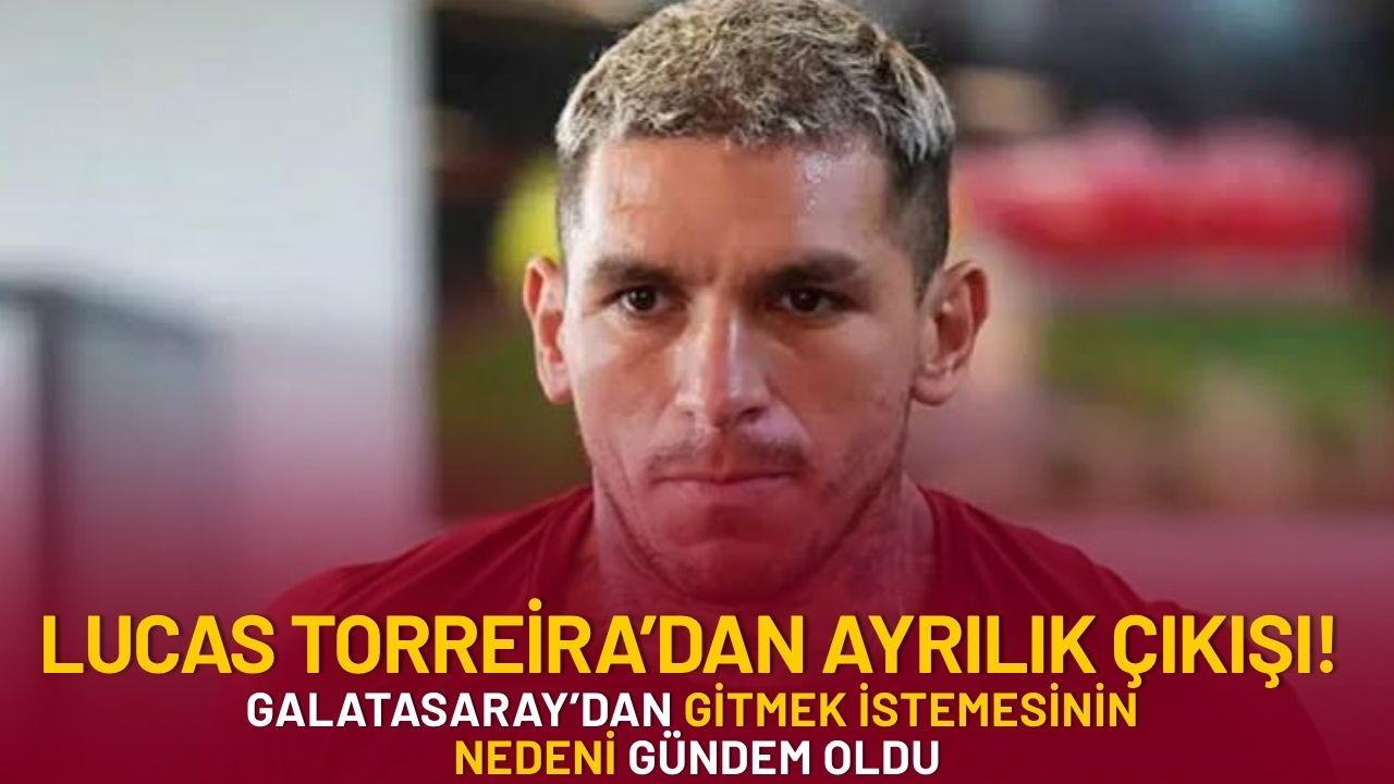 Lucas Torreira’dan ayrılık çıkışı! Galatasaray’dan gitmek istemesinin nedeni gündem oldu