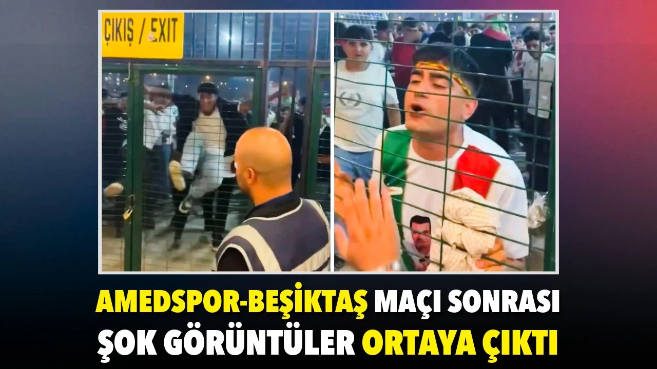 Amedspor-Beşiktaş maçı sonrası şok görüntüler ortaya çıktı
