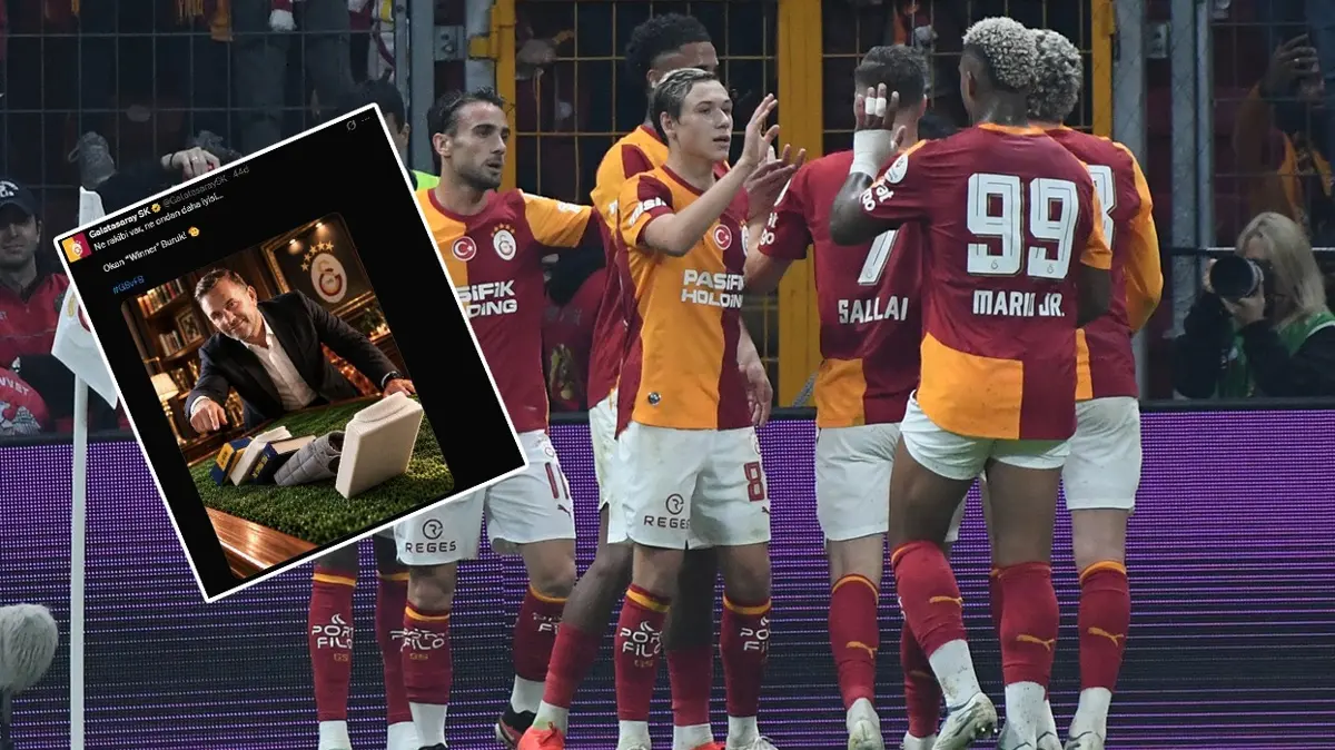 Galatasaray'dan derbi zaferi sonrası peş peşe paylaşımlar!
