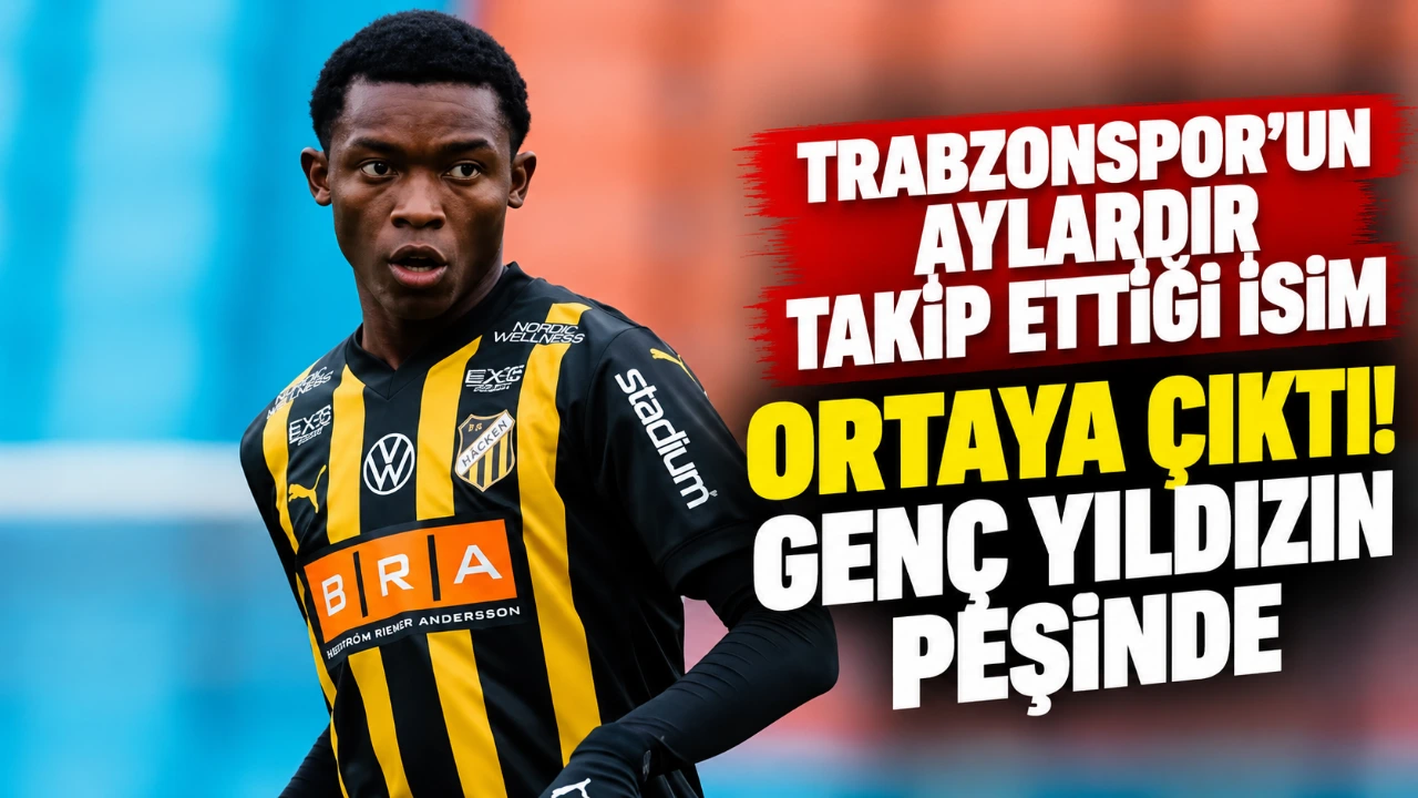 Trabzonspor'un aylardır takip ettiği isim ortaya çıktı! Genç yıldızın peşinde