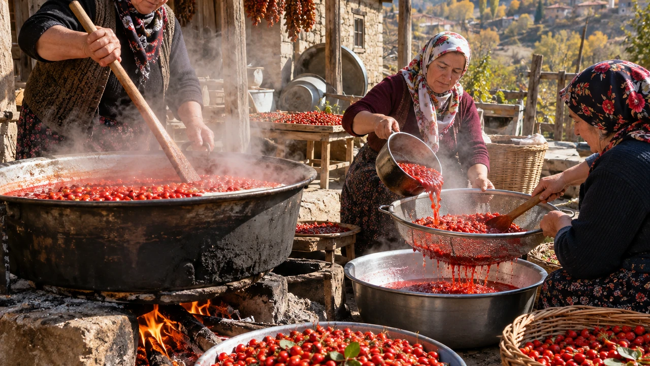 Gümüşhane’de Kuşburnu Marmelatı Mesaisi Başladı