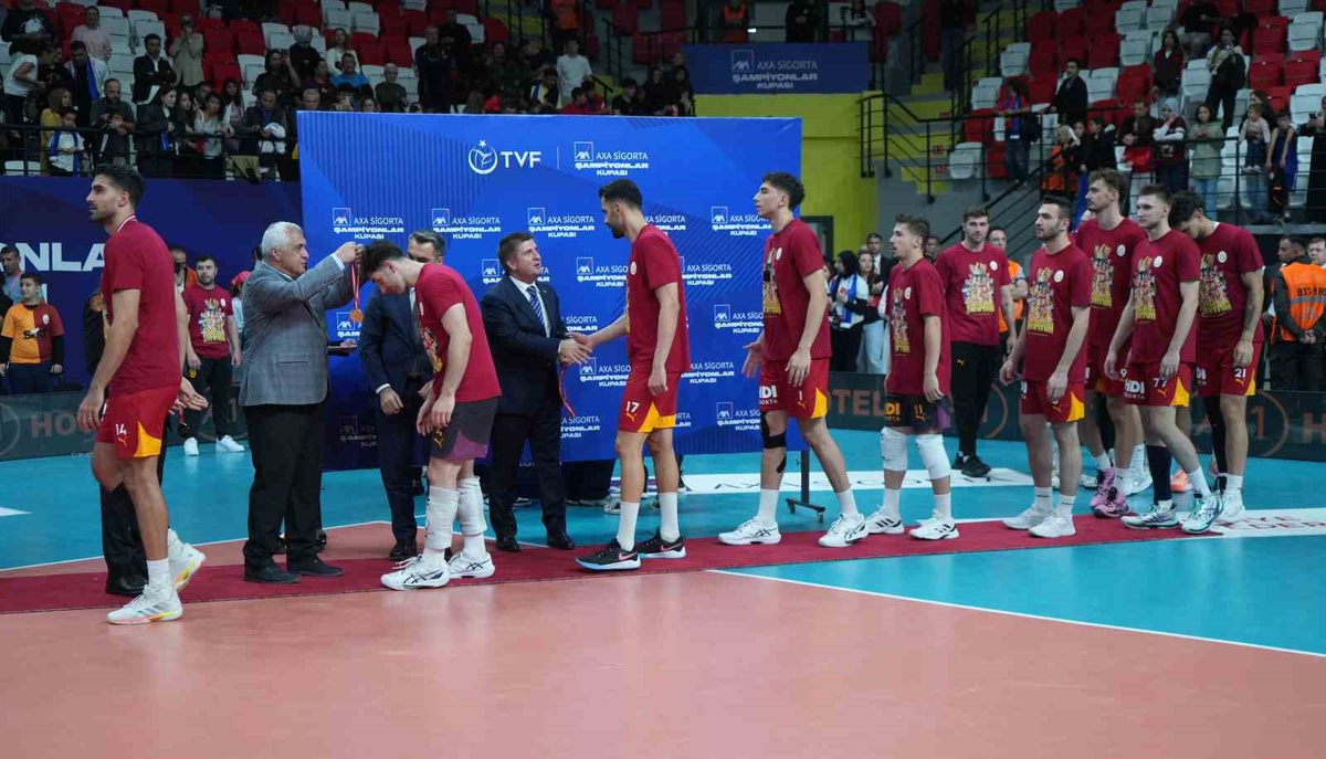 Kırıkkale'de Galatasaray, Ziraat Bankkart'ı 3-1 yenerek Şampiyonlar Kupası'nı kazandı