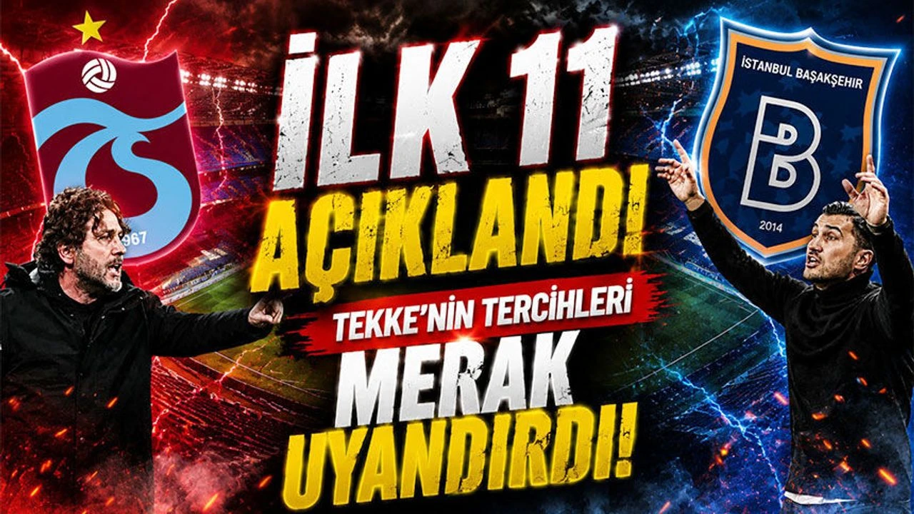 Trabzonspor 3 puan için sahaya çıkıyor: İşte Fatih Tekke'nin ilk 11'leri