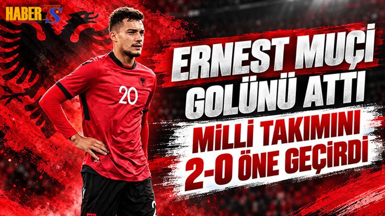 Ernest Muçi Arnavutluk Formasıyla Golünü Attı