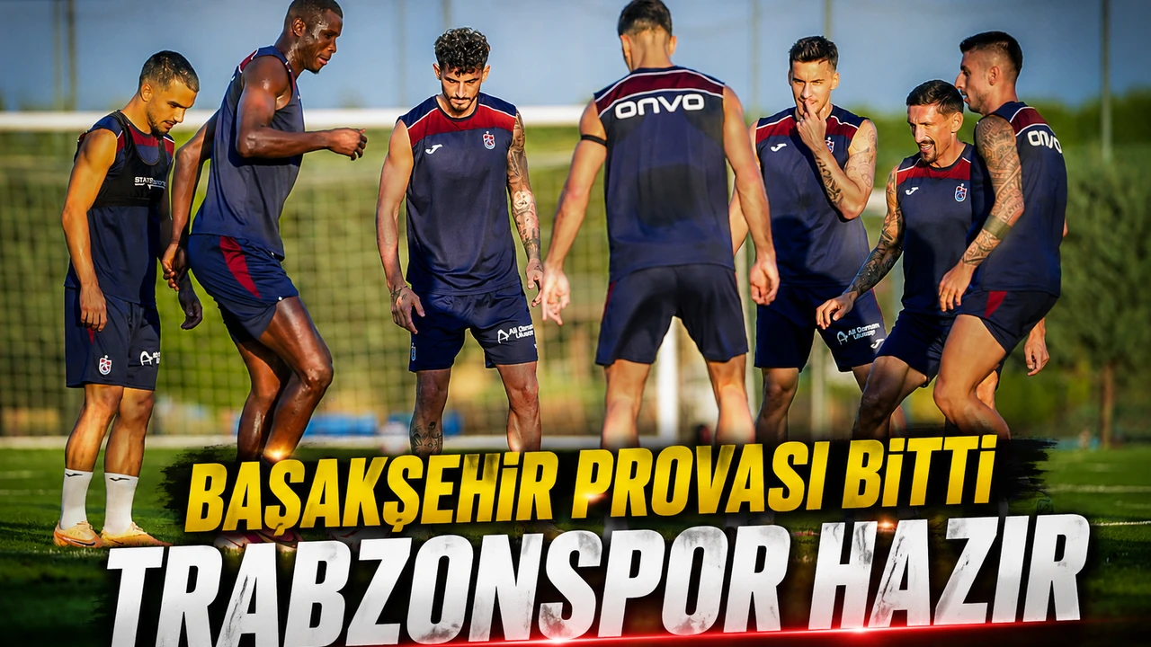 Trabzonspor Başakşehir Maçı Öncesi Son Antrenmanını Tamamladı