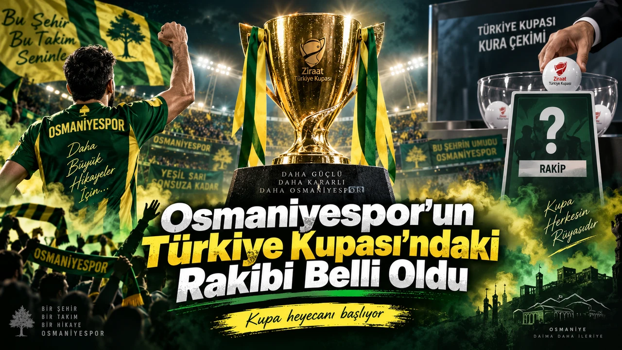 Osmaniyespor’un Türkiye Kupası’ndaki Rakibi Belli Oldu