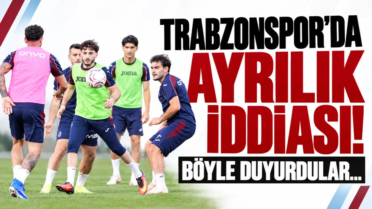 Trabzonspor'da ayrılık iddiası! Böyle duyurdular...