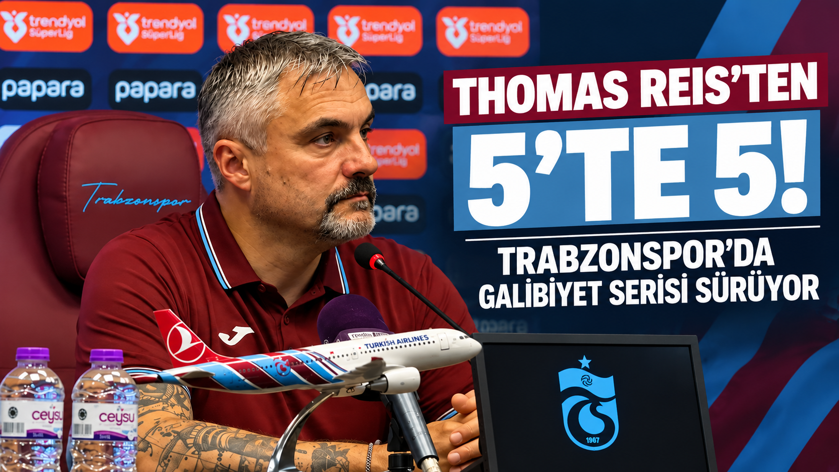 Thomas Reis’ten 5’te 5! Trabzonspor'da galibiyet serisi sürüyor