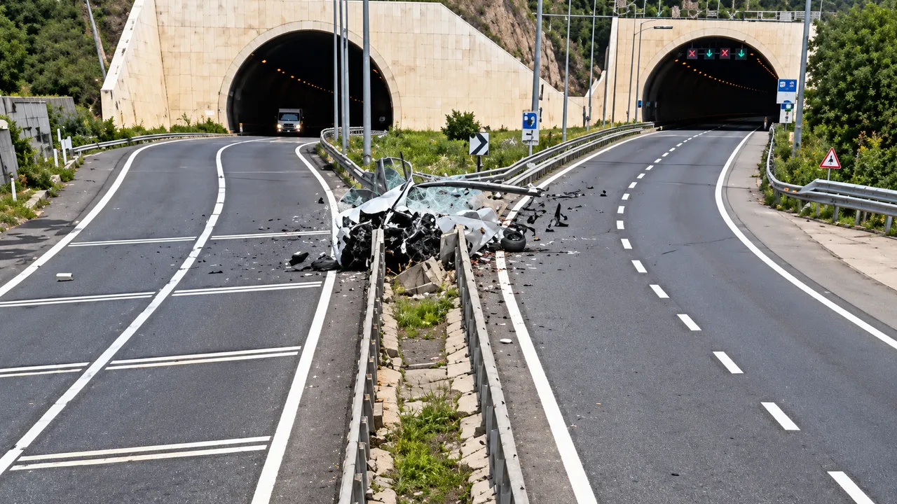 Gümüşhane-Trabzon Yolundaki Kazanın Görüntüleri Çıktı