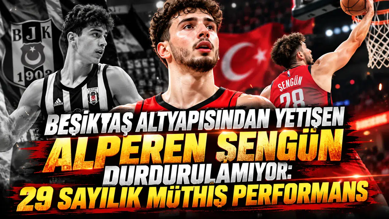 Beşiktaş altyapısından yetişen Alperen Şengün durdurulamıyor: 29 sayılık müthiş performans