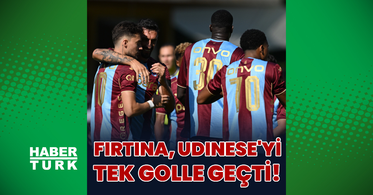 Trabzonspor: 1 - Udinese: 0 | MAÇ SONUCU (Hazırlık maçı)