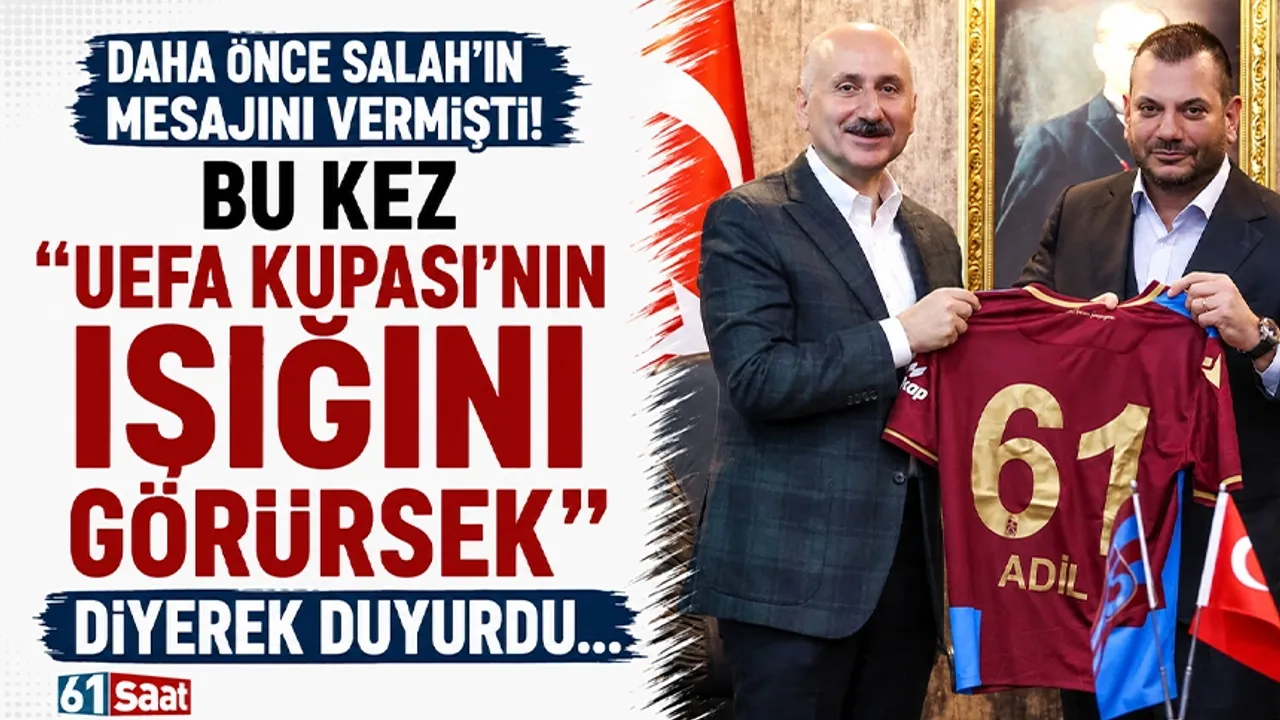 Daha önce Salah'ın mesajını vermişti! Bu kez "UEFA Kupası'nın ışığını görürsek" diyerek duyurdu...