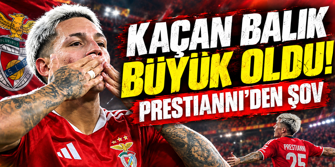 Trabzonsporun transfer edemedigi Prestianni Benficada costu!