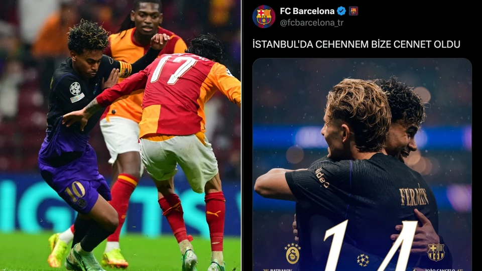 Barcelona'dan maç sonu paylaşımı: "Cehennem bize cennet oldu"