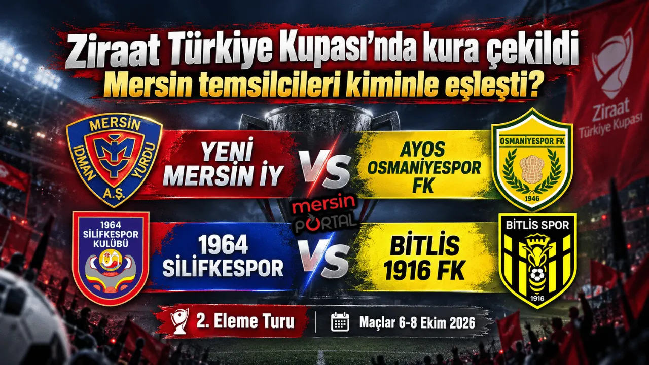 Kupada Mersin’e iki deplasman: Yeni Mersin İdmanyurdu ve Silifkespor’u