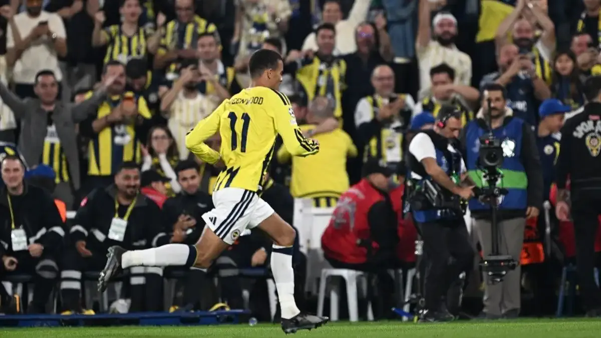 Greenwood, 1 ay sonra Fenerbahçe - Slavia Prag maçında gol attı