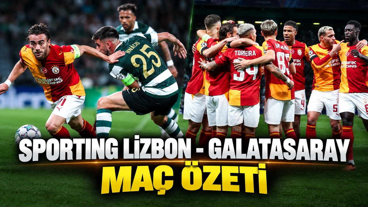 Sporting Lizbon - Galatasaray maç özeti | Galatasaray Şampiyonlar Ligi maç özeti