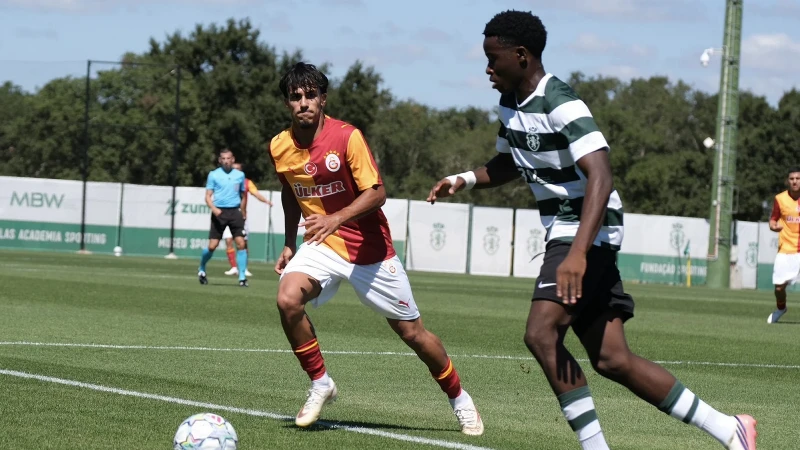 Sporting U19 - Galatasaray U19 maçı nefes kesti! Kırmızı kart ve goller damga vurdu