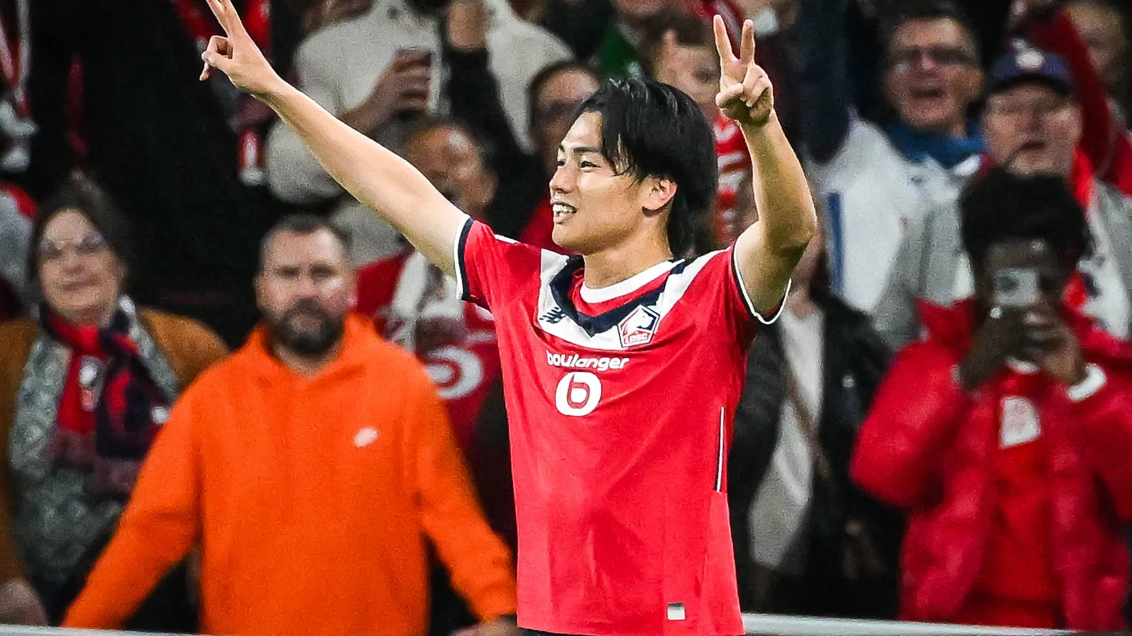 Ueda, Şampiyonlar Ligi'nde Lille için gol attı; Ethan Mbappé'den akıl almaz kırmızı kart