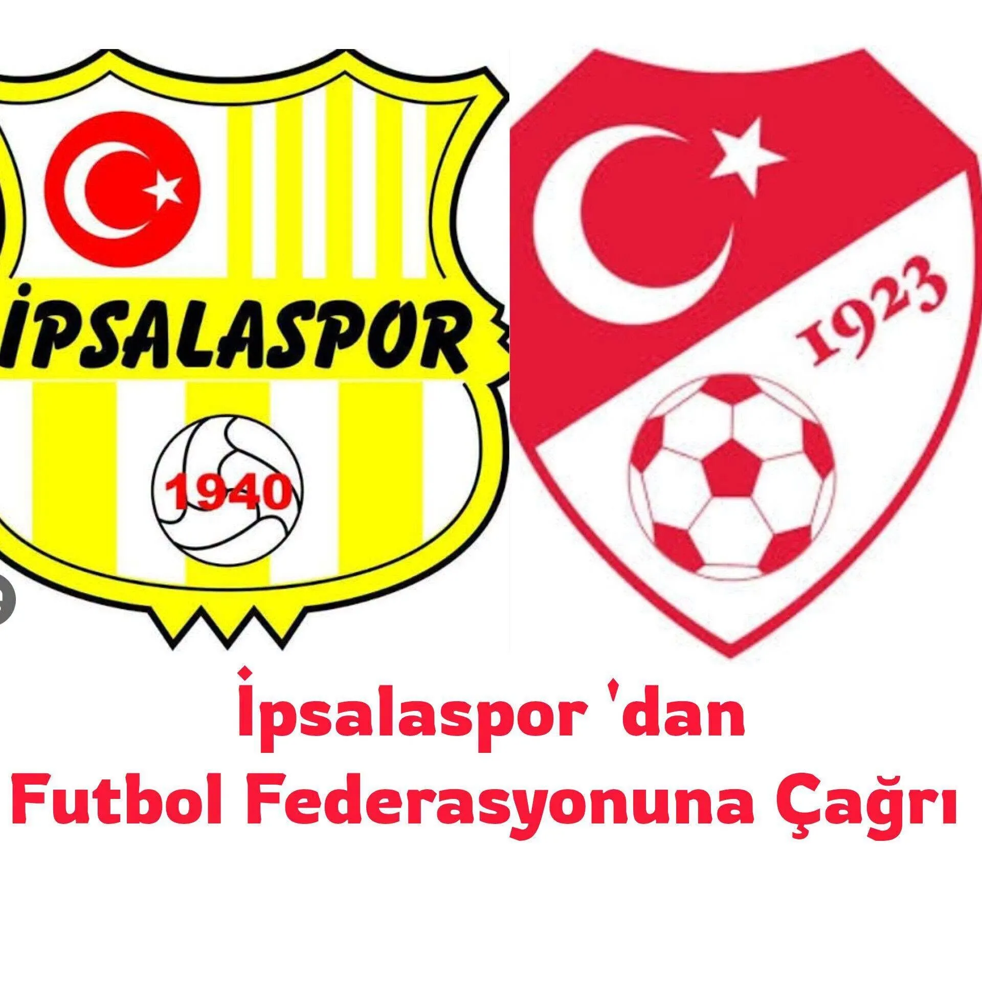 İpsalaspor'dan Türkiye Futbol Federasyonu'na çağrı