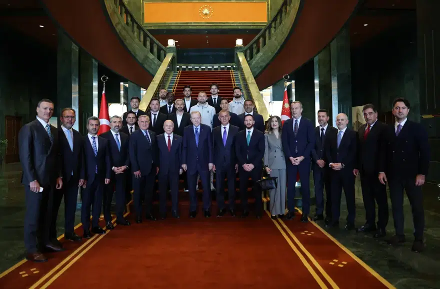 Erdoğan Süper Lig'in yeni ekiplerini kabul etti