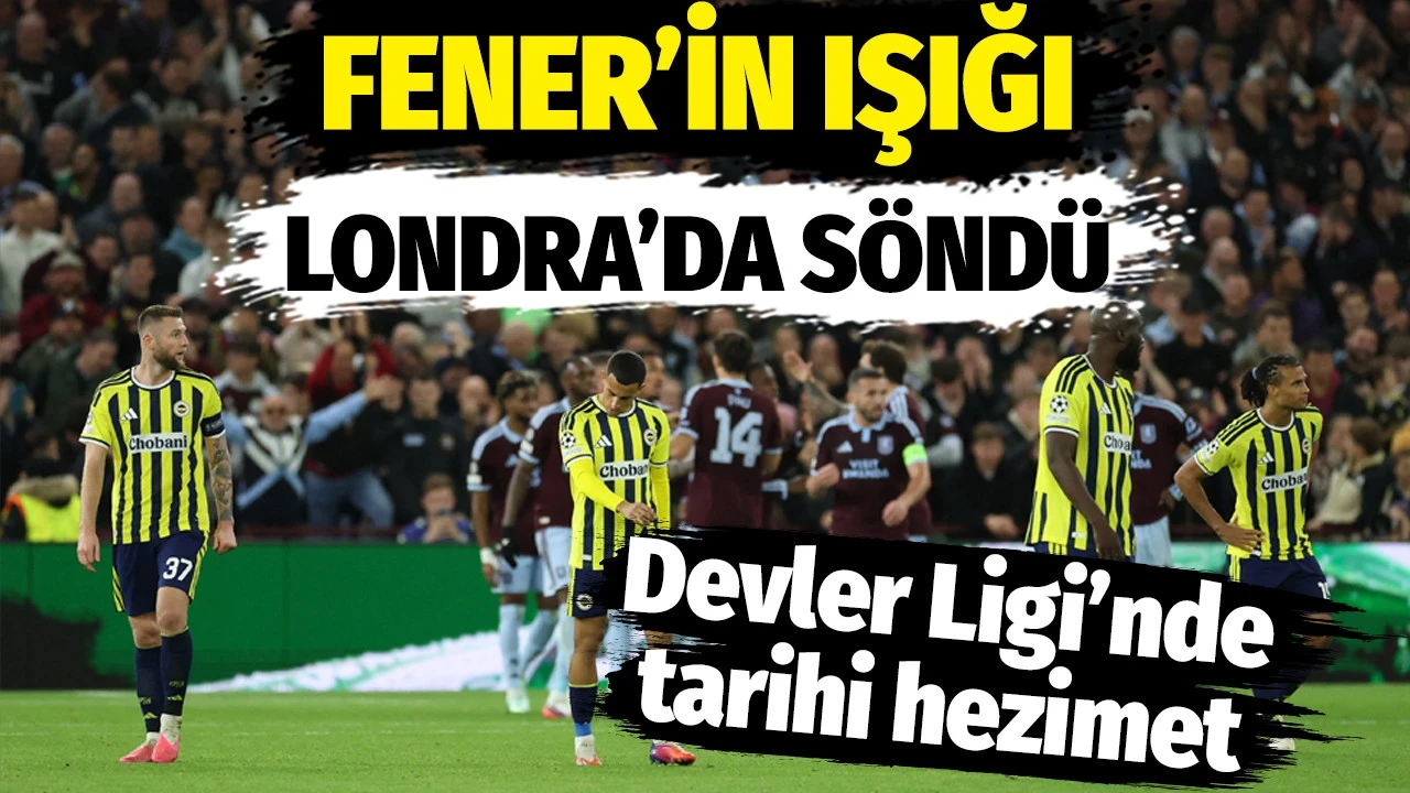Fenerbahçe'nin ışığı Londra'da söndü: Tarihi hezimet