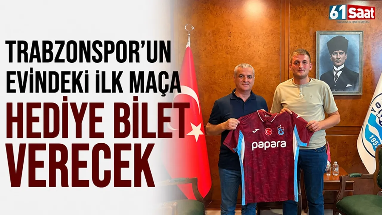Trabzonspor'un evindeki ilk maça hediye bilet verecek