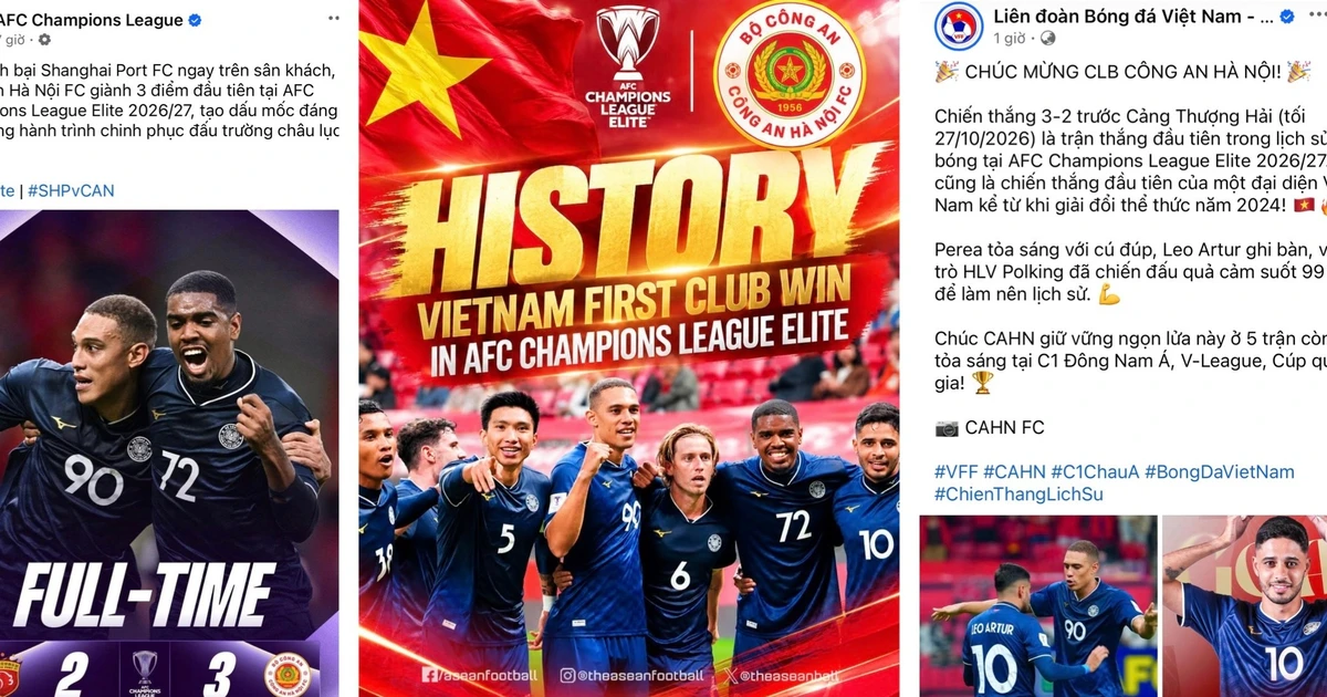 AFC, Asya Şampiyonlar Ligi'ndeki tarihi zaferlerinin ardından Hanoi Police FC'yi övgüyle karşıladı ve VFF de kulübü büyük bir ödülle…