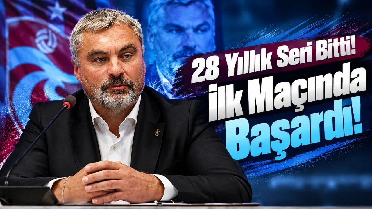 Thomas Reis Trabzonspor’da Tarihe Geçti: 28 Yıllık İstatistiği İlk Maçında Değiştirdi
