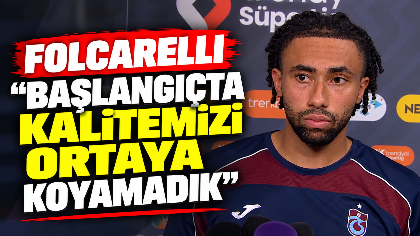 Trabzonspor'un yıldızı Folcarelli "Başlangıçta kalitemizi ortaya koyamadık"