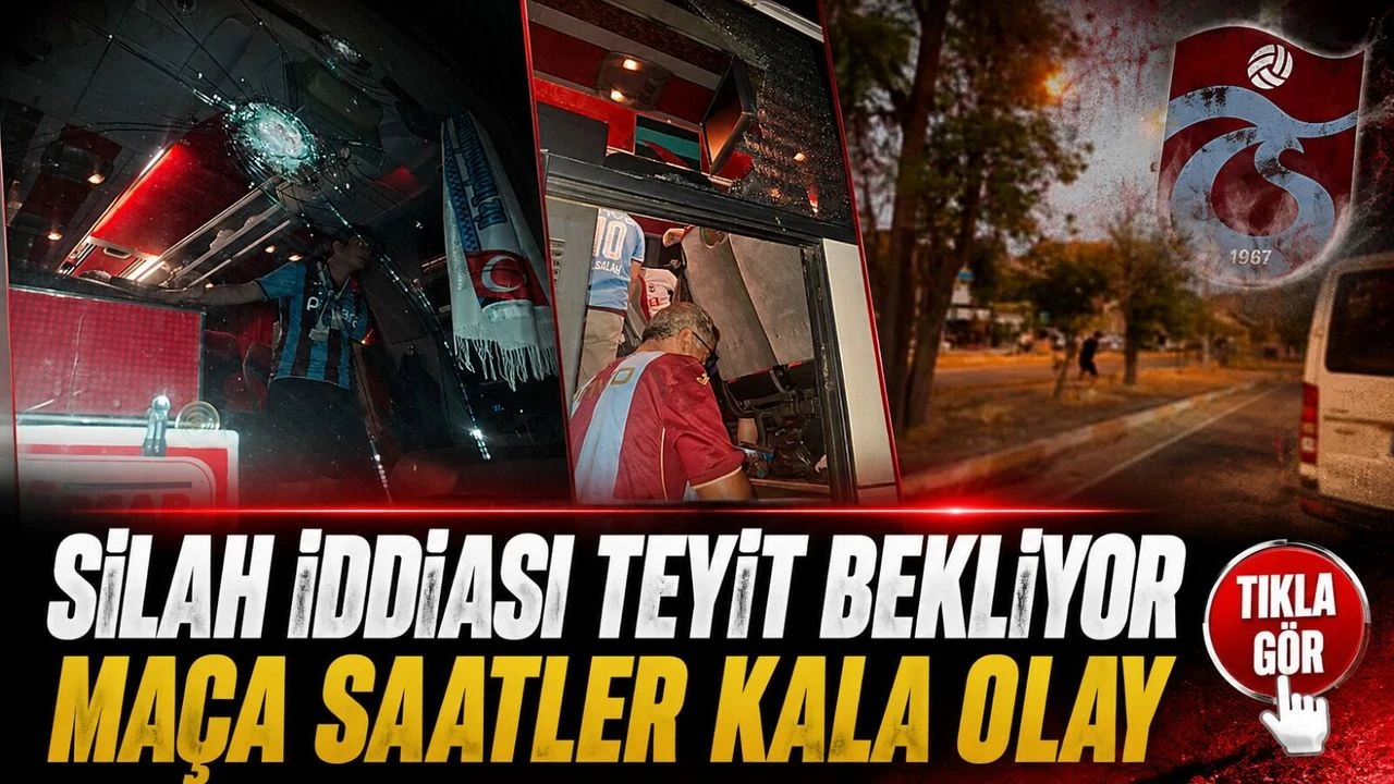 Amedspor-Trabzonspor Maçı Öncesi Ergani’de Taraftar Otobüsüne Taşlı Saldırı