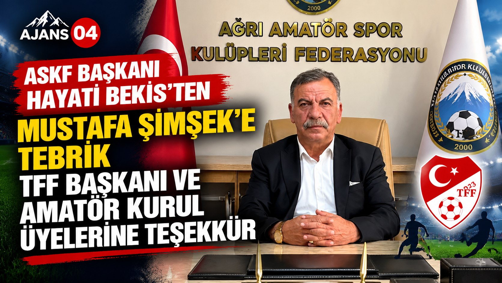 ASKF Başkanı Hayati Bekis’ten Mustafa Şimşek’e Tebrik