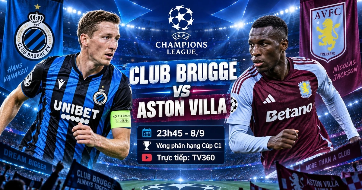 Club Brugge - Aston Villa maçı, 8 Eylül saat 23:45: Canlı yayın bağlantısı, analiz ve tahmin.