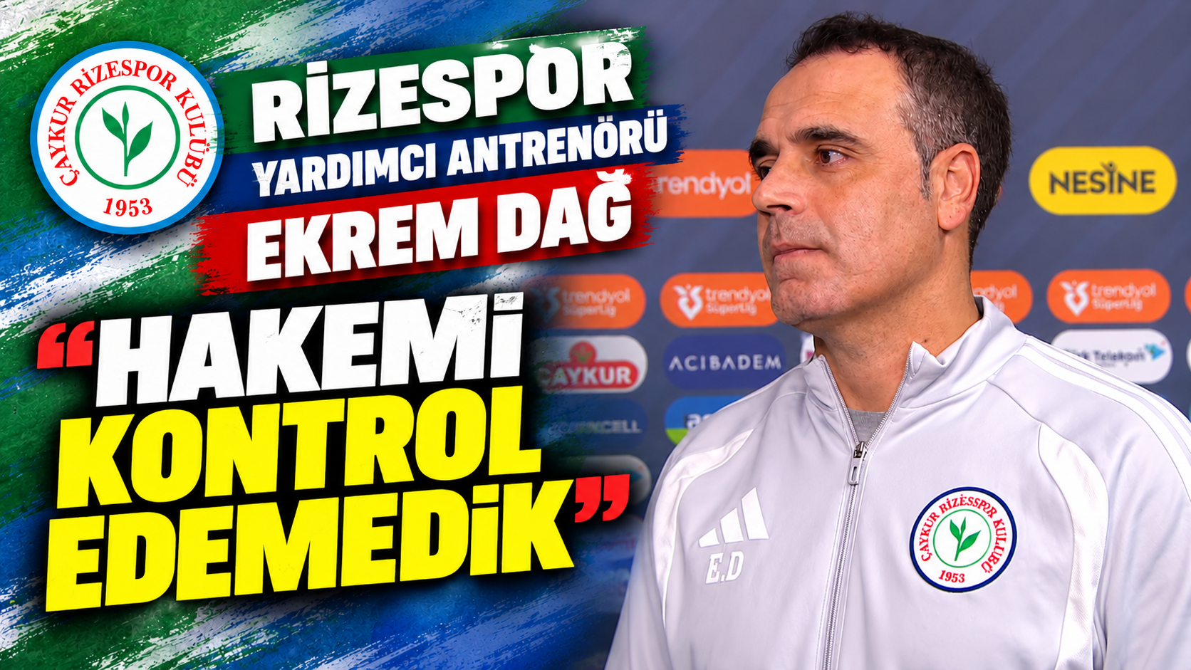 Çaykur Rizespor'dan Trabzonspor maçı sonrası hakem tepkisi: "Burada istemiyoruz"