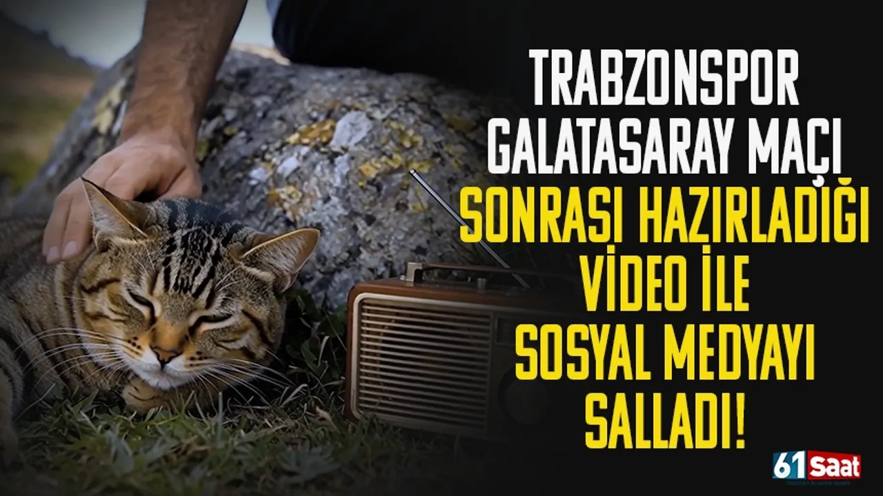 Trabzonspor'dan Galatasaray maçı sonrası videoyla sosyal medyayı salladı!